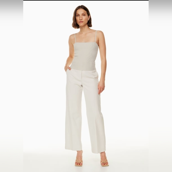 Aritzia Babaton Sculpt Knit Cami Tank Squareneck Ribbed Iced Lavender Size M - Picture 5 of 12